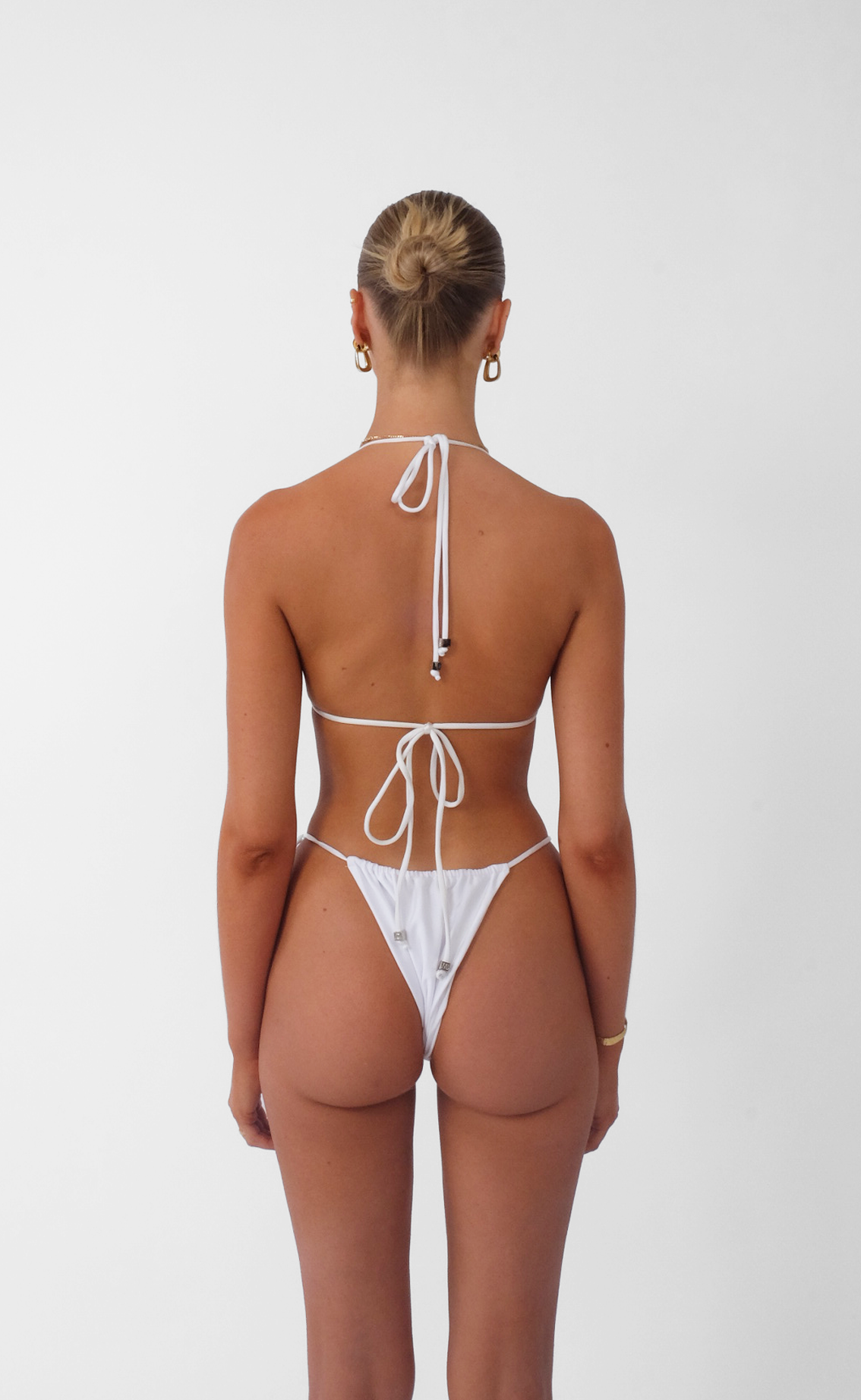 STRING TOP in BIANCO