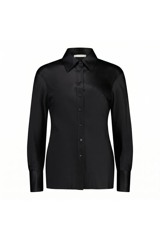SCULTPED SHIRT IN SILK